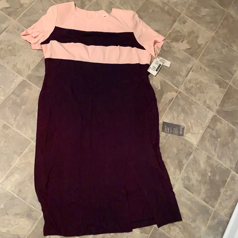 NWT Pink and dark blue long dress
